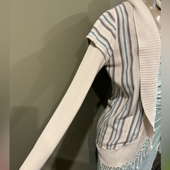 Billabong / medium fringed boho open cardigan - Picture 4 of 9